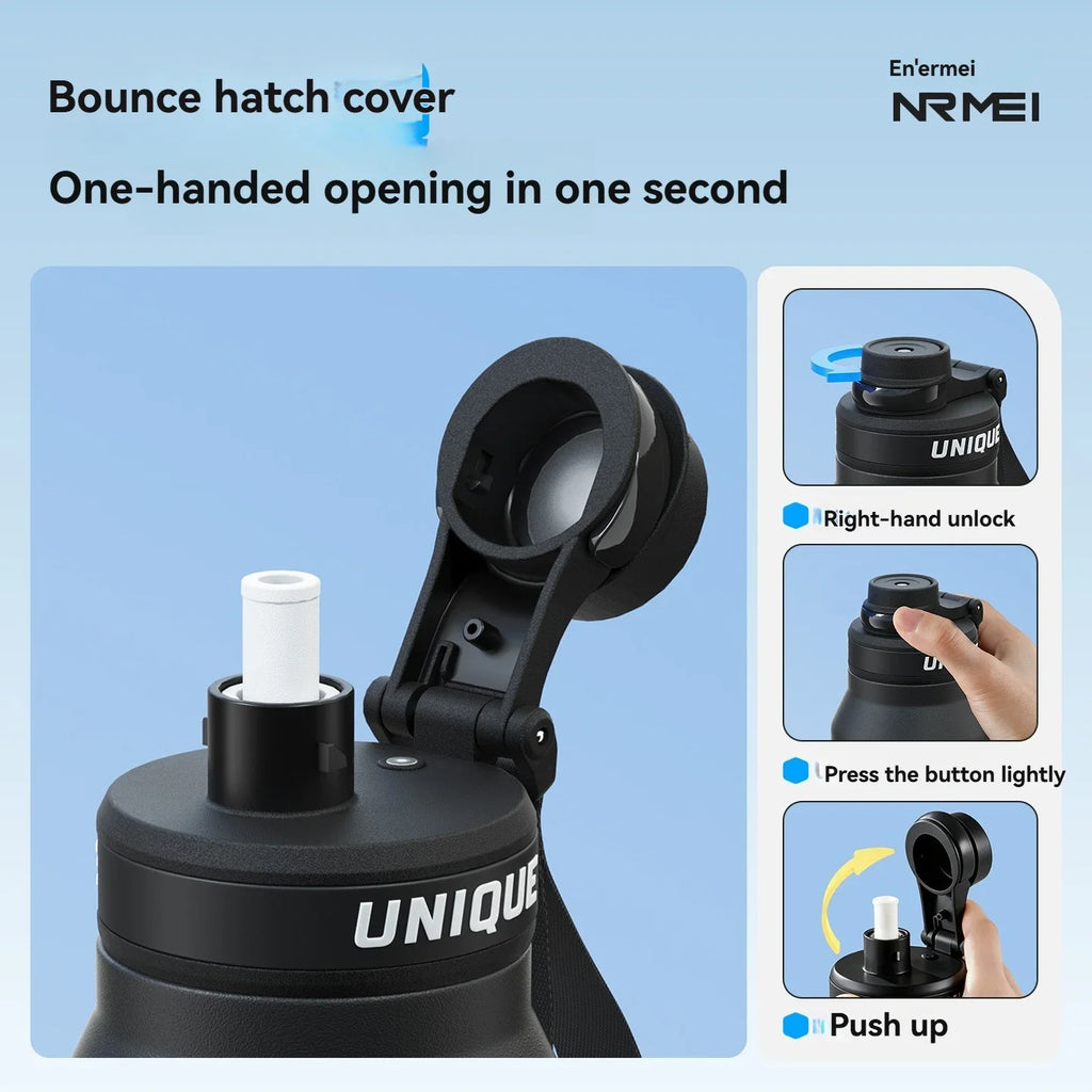 Waterbottle Stainless Steel Tumble Large Capacity Insulated Flasks Cycling Sports Portable Water Bottle for Men