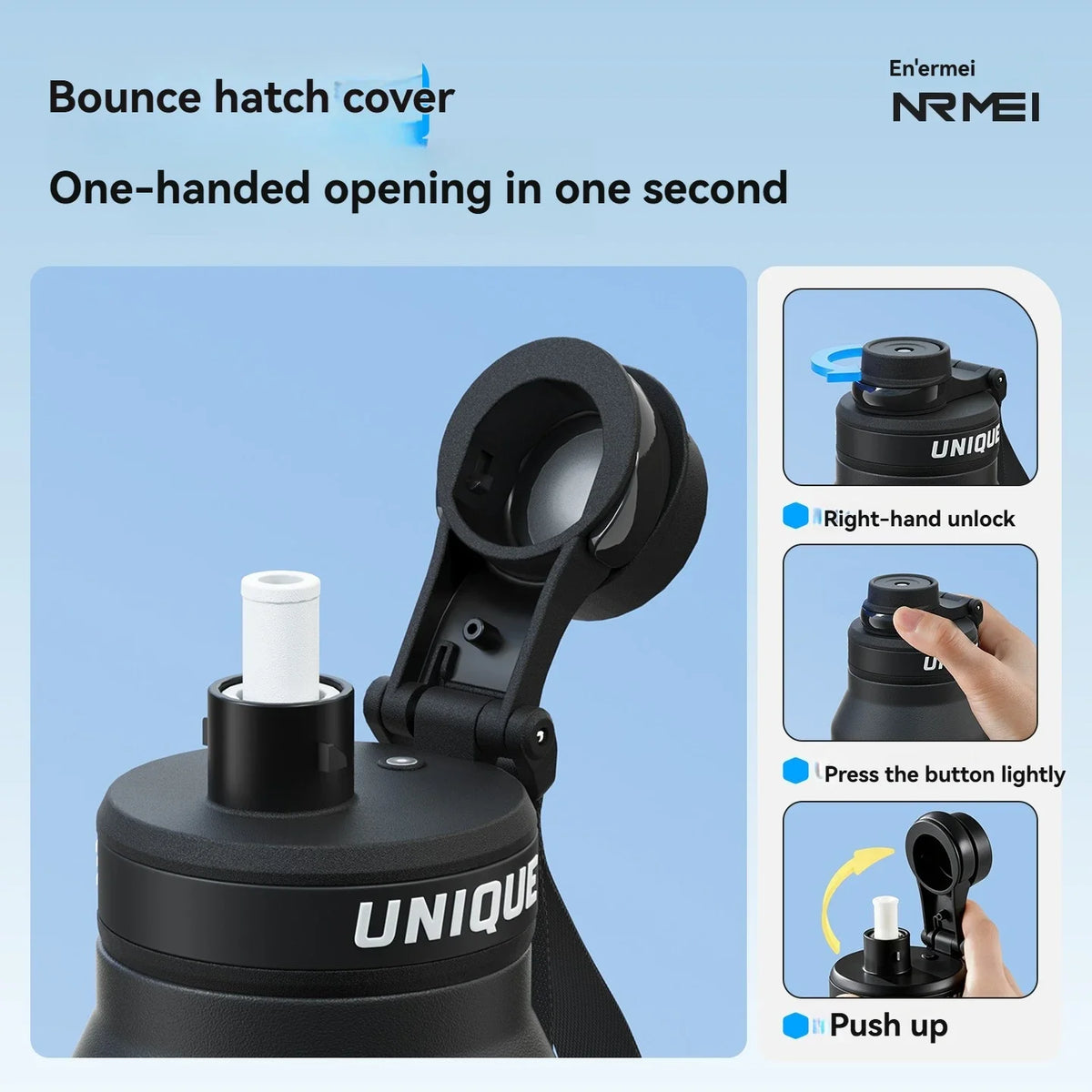 Waterbottle Stainless Steel Tumble Large Capacity Insulated Flasks Cycling Sports Portable Water Bottle for Men